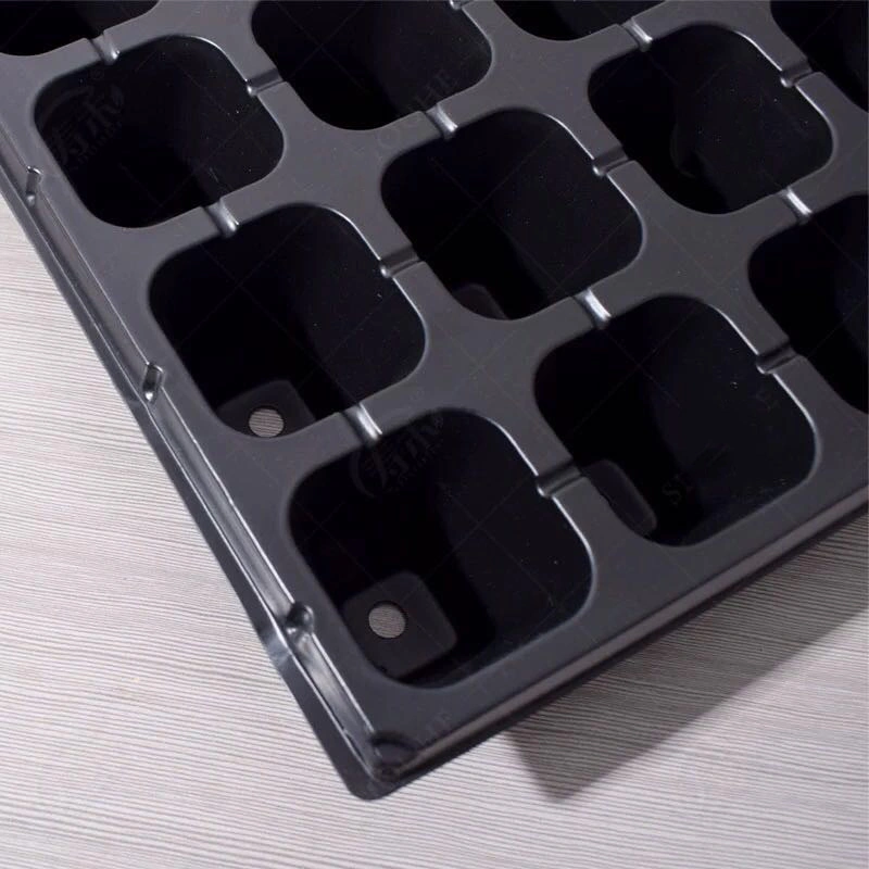 Plastic Nursery Pots Plant Flat Growing Trays Used with Flower/Green Plant The Flat Seedling Trays Seed Planting Rectangular PS Plug Tray