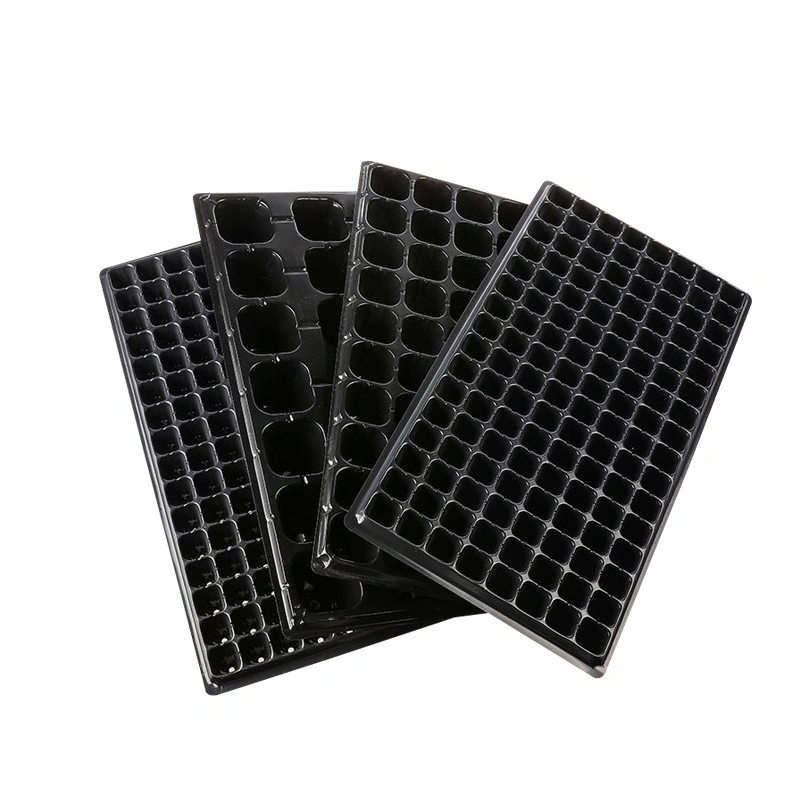 Plastic Nursery Pots Plant Flat Growing Trays Used with Flower/Green Plant The Flat Seedling Trays Seed Planting Rectangular PS Plug Tray