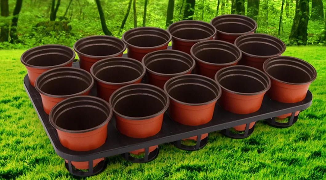 Black Color Plastic Pot Carry Trays for Garden