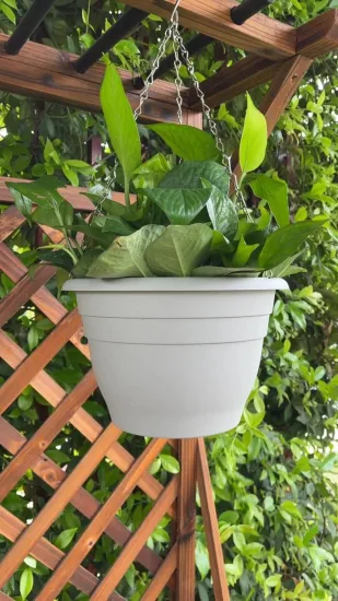 Wholesale Decorative Home Balcony Garden Planter Pot Plant Flower Plastic Hanging Wall Baskets for Plants Indoor Outdoor